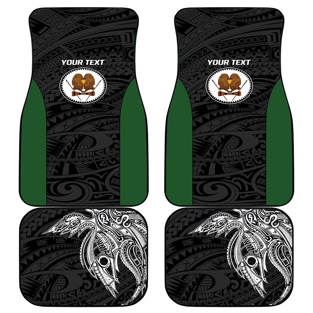 Personalised PNG Western Highlands Province Car Mats Bird of Paradise Tattoo Flag Motif LT9 - Polynesian Pride