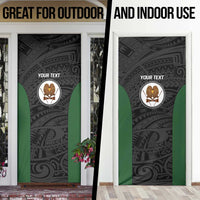 Personalised PNG Western Highlands Province Door Cover Bird of Paradise Tattoo Flag Motif LT9 - Polynesian Pride
