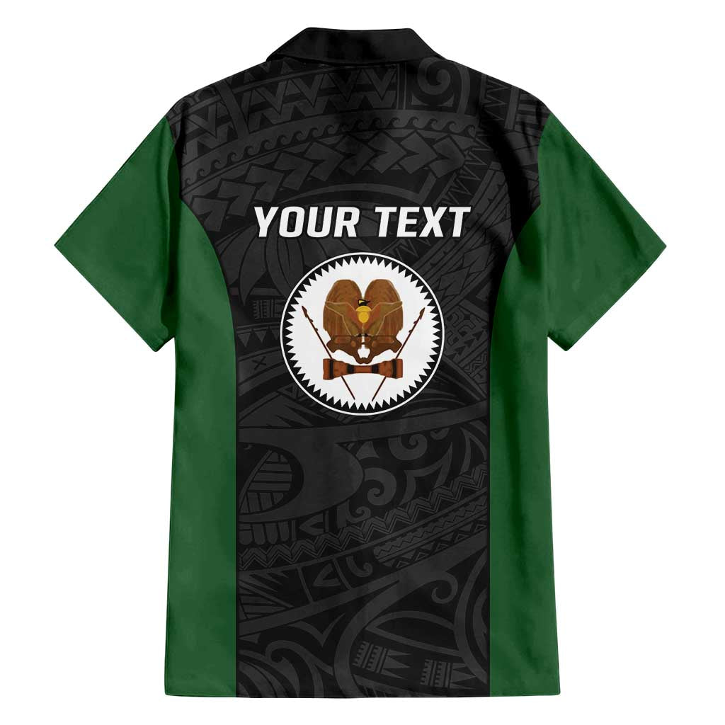 Personalised PNG Western Highlands Province Family Matching Off Shoulder Maxi Dress and Hawaiian Shirt Bird of Paradise Tattoo Flag Motif LT9 - Polynesian Pride