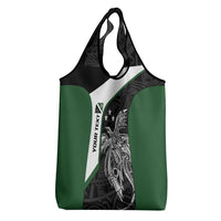 Personalised PNG Western Highlands Province Grocery Bag Bird of Paradise Tattoo Flag Motif LT9 - Polynesian Pride