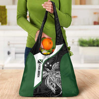 Personalised PNG Western Highlands Province Grocery Bag Bird of Paradise Tattoo Flag Motif LT9 - Polynesian Pride