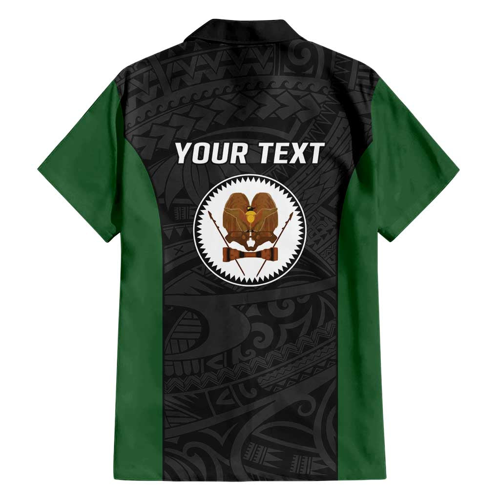 Personalised PNG Western Highlands Province Hawaiian Shirt Bird of Paradise Tattoo Flag Motif LT9 - Polynesian Pride