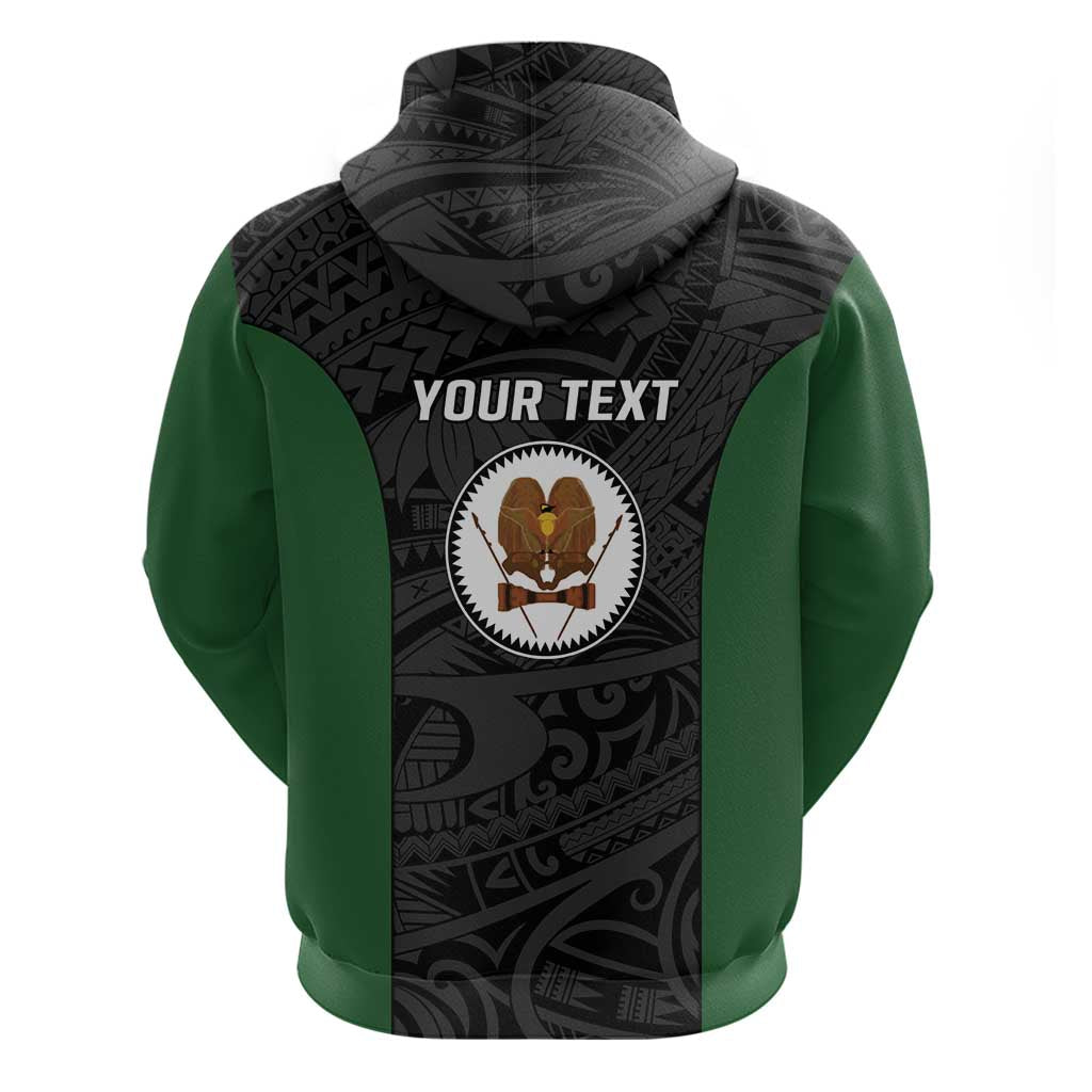 Personalised PNG Western Highlands Province Hoodie Bird of Paradise Tattoo Flag Motif LT9 - Polynesian Pride