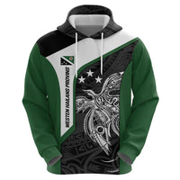 Personalised PNG Western Highlands Province Hoodie Bird of Paradise Tattoo Flag Motif LT9 - Polynesian Pride