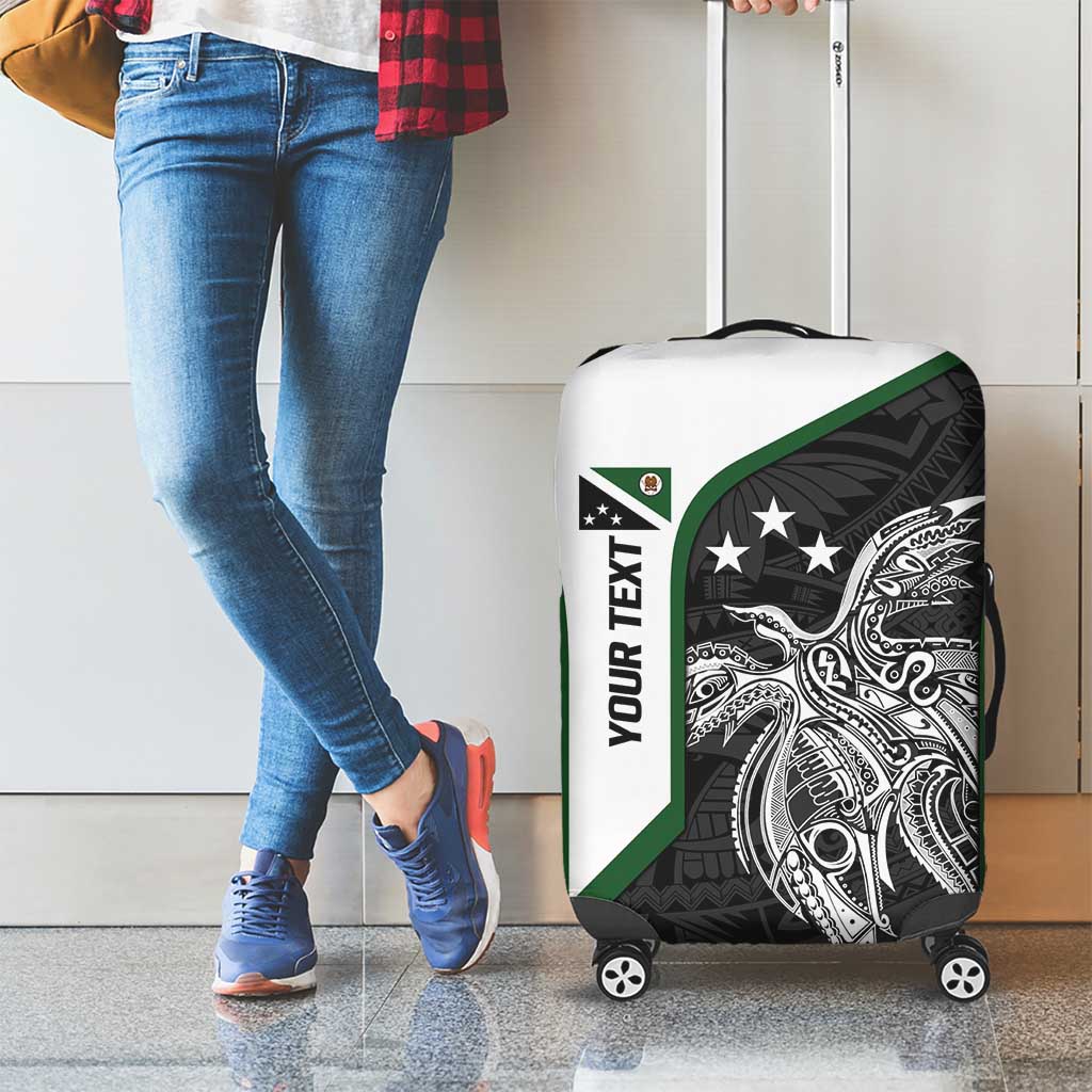 Personalised PNG Western Highlands Province Luggage Cover Bird of Paradise Tattoo Flag Motif LT9 - Polynesian Pride