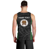 Personalised PNG Western Highlands Province Men Tank Top Bird of Paradise Tattoo Flag Motif LT9 - Polynesian Pride