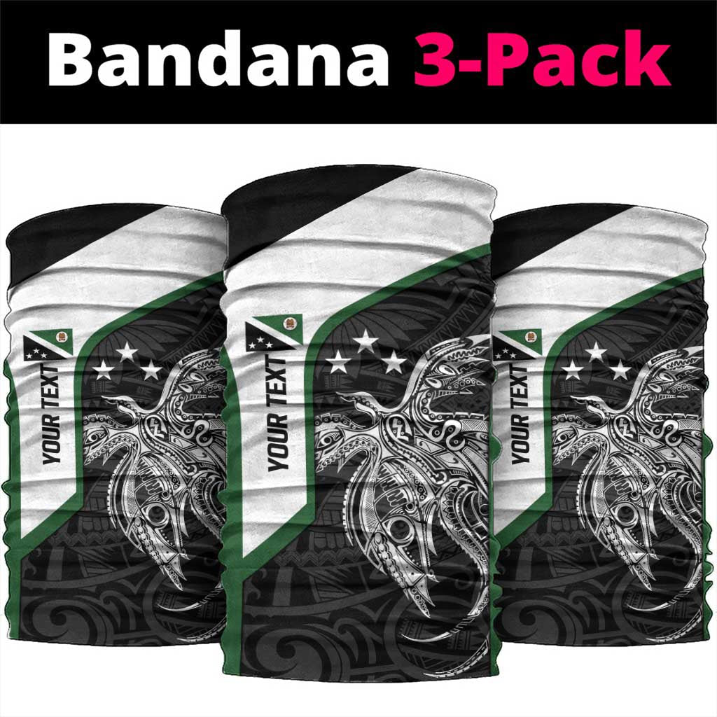 Personalised PNG Western Highlands Province Neck Gaiter Bird of Paradise Tattoo Flag Motif LT9 package One Size: 25*50cm Green - Polynesian Pride