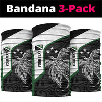 Personalised PNG Western Highlands Province Neck Gaiter Bird of Paradise Tattoo Flag Motif LT9 package One Size: 25*50cm Green - Polynesian Pride