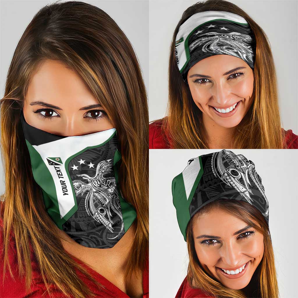 Personalised PNG Western Highlands Province Neck Gaiter Bird of Paradise Tattoo Flag Motif LT9 - Polynesian Pride