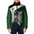 Personalised PNG Western Highlands Province Padded Jacket Bird of Paradise Tattoo Flag Motif - Polynesian Pride