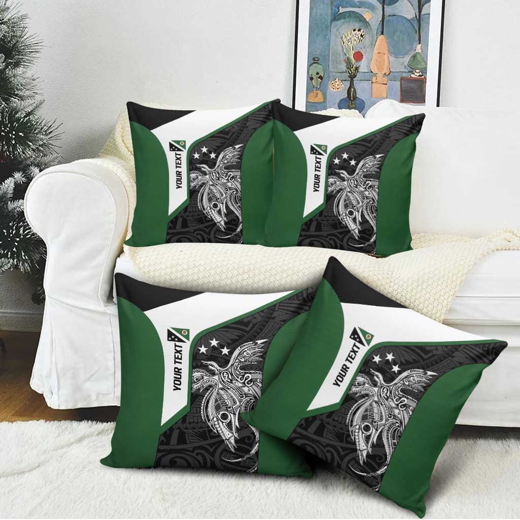 Personalised PNG Western Highlands Province Pillow Cover Bird of Paradise Tattoo Flag Motif LT9 - Polynesian Pride