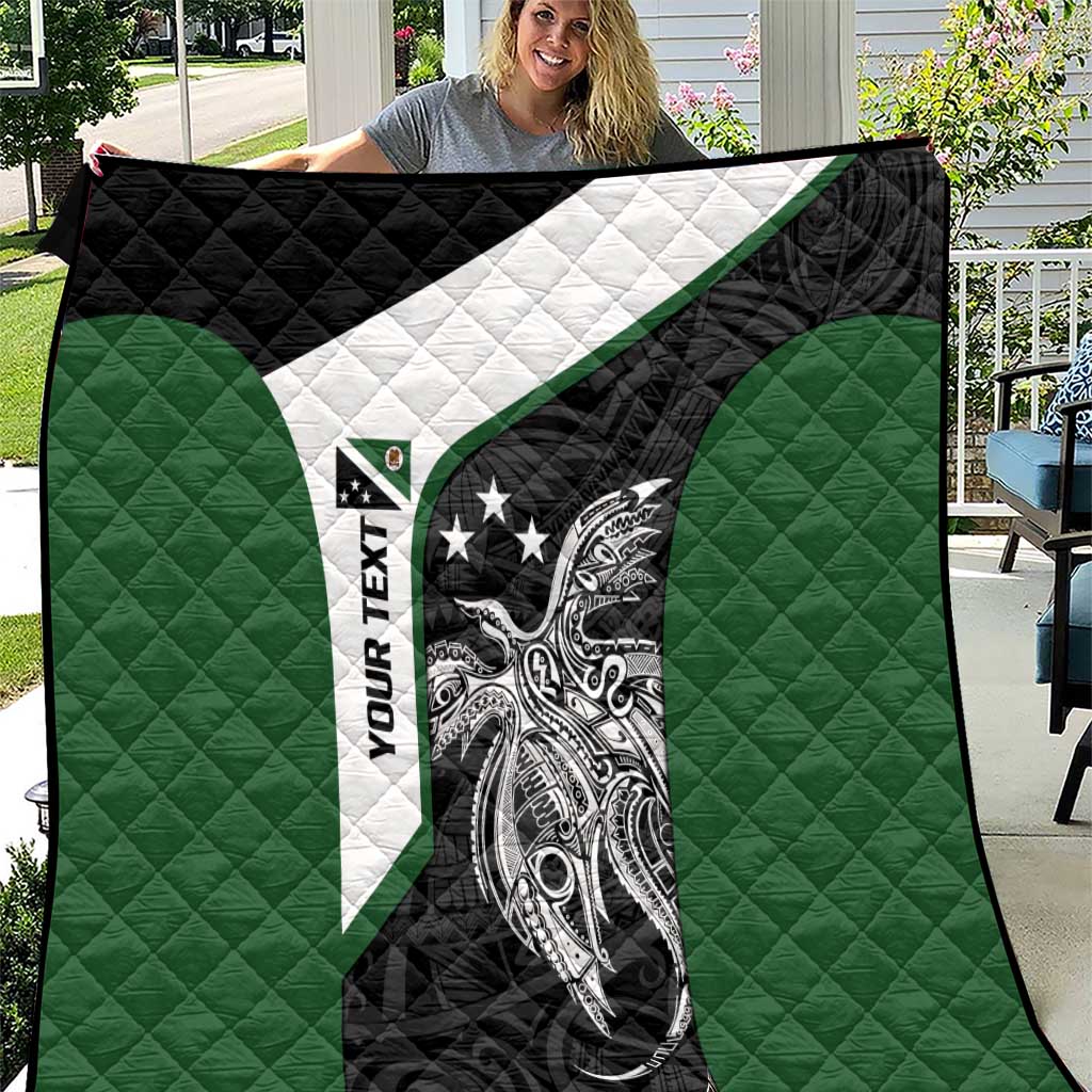 Personalised PNG Western Highlands Province Quilt Bird of Paradise Tattoo Flag Motif LT9 Green - Polynesian Pride