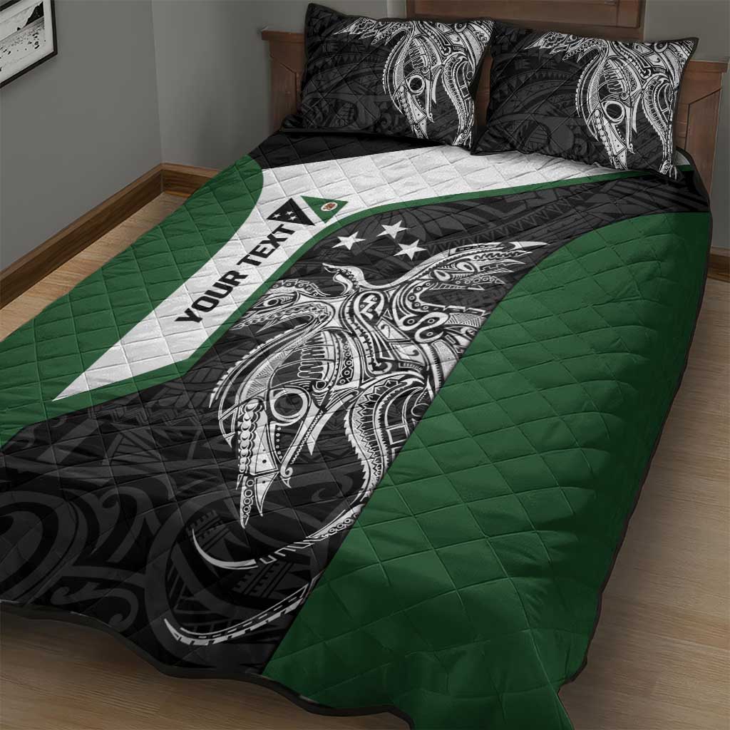 Personalised PNG Western Highlands Province Quilt Bed Set Bird of Paradise Tattoo Flag Motif LT9 - Polynesian Pride