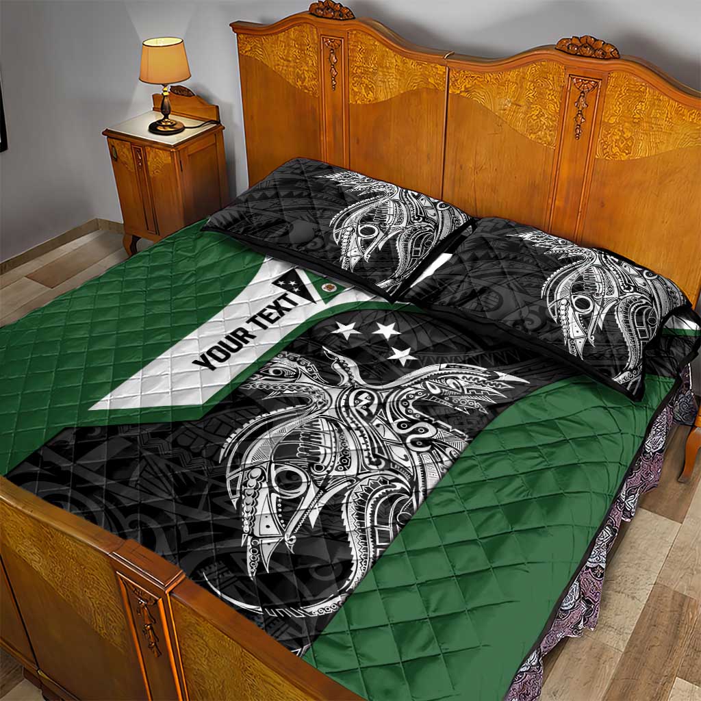 Personalised PNG Western Highlands Province Quilt Bed Set Bird of Paradise Tattoo Flag Motif LT9 - Polynesian Pride