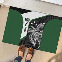 Personalised PNG Western Highlands Province Rubber Doormat Bird of Paradise Tattoo Flag Motif LT9 - Polynesian Pride