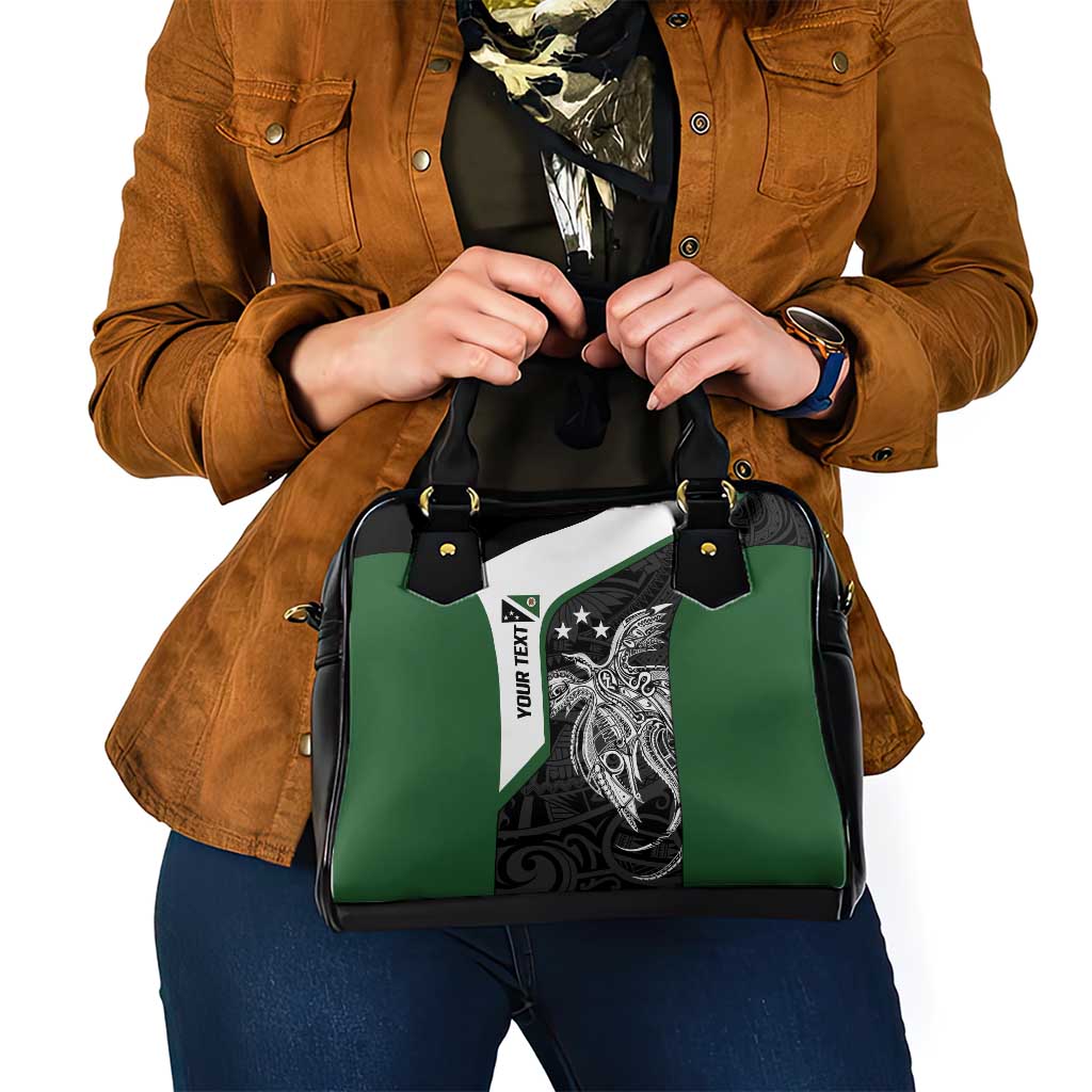 Personalised PNG Western Highlands Province Shoulder Handbag Bird of Paradise Tattoo Flag Motif LT9 - Polynesian Pride