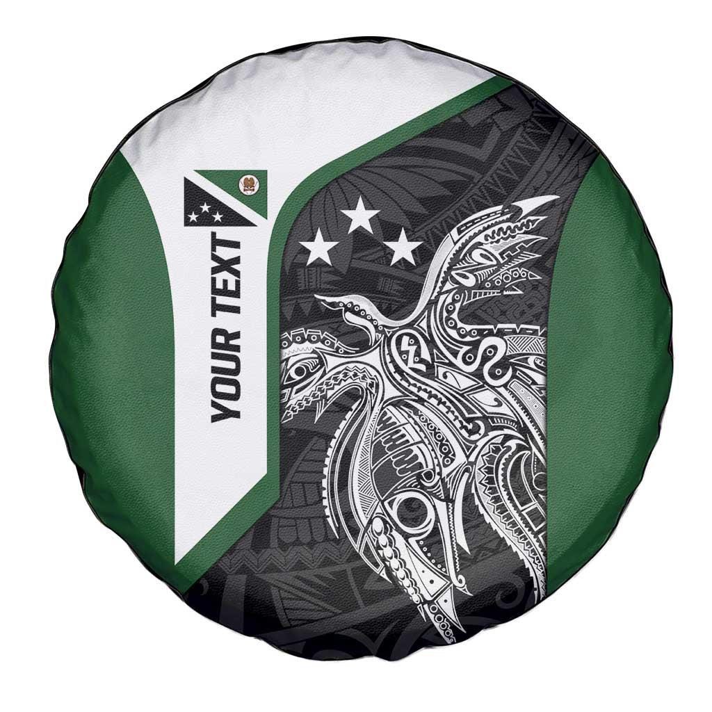 Personalised PNG Western Highlands Province Spare Tire Cover Bird of Paradise Tattoo Flag Motif LT9 - Polynesian Pride