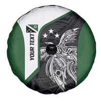 Personalised PNG Western Highlands Province Spare Tire Cover Bird of Paradise Tattoo Flag Motif LT9 - Polynesian Pride