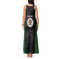 Personalised PNG Western Highlands Province Tank Maxi Dress Bird of Paradise Tattoo Flag Motif LT9 - Polynesian Pride