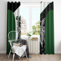Personalised PNG Western Highlands Province Window Curtain Bird of Paradise Tattoo Flag Motif LT9 - Polynesian Pride