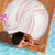 White Sunday Lotu Tamaiti Beach Blanket Polynesian Wave Pastel Blush - Polynesian Pride