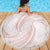White Sunday Lotu Tamaiti Beach Blanket Polynesian Wave Pastel Blush - Polynesian Pride