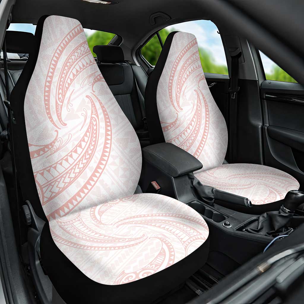White Sunday Lotu Tamaiti Car Seat Cover Polynesian Wave Pastel Blush LT9 One Size Blush - Polynesian Pride