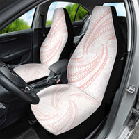 White Sunday Lotu Tamaiti Car Seat Cover Polynesian Wave Pastel Blush LT9 - Polynesian Pride