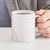 White Sunday Lotu Tamaiti Ceramic Mug Polynesian Wave Pastel Blush - Polynesian Pride