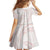 White Sunday Lotu Tamaiti Family Matching Mermaid Dress and Hawaiian Shirt Polynesian Wave Pastel Blush - Polynesian Pride