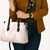 White Sunday Lotu Tamaiti Leather Bag Polynesian Wave Pastel Blush - Polynesian Pride