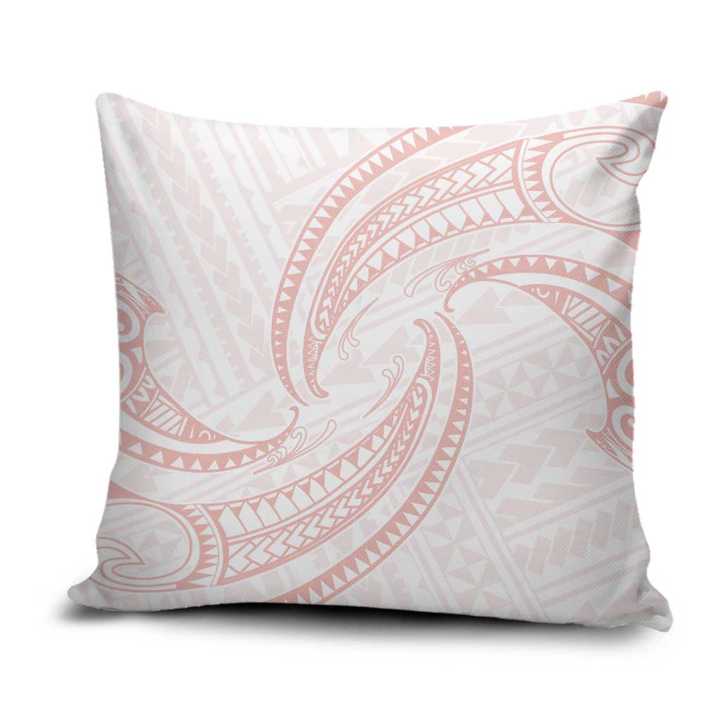 White Sunday Lotu Tamaiti Pillow Cover Polynesian Wave Pastel Blush LT9 Blush - Polynesian Pride