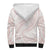 White Sunday Lotu Tamaiti Sherpa Hoodie Polynesian Wave Pastel Blush - Polynesian Pride