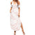 White Sunday Lotu Tamaiti Summer Maxi Dress Polynesian Wave Pastel Blush - Polynesian Pride