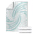 White Sunday Lotu Tamaiti Blanket Polynesian Wave Pastel Cyan - Polynesian Pride