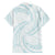 White Sunday Lotu Tamaiti Family Matching Off The Shoulder Long Sleeve Dress and Hawaiian Shirt Polynesian Wave Pastel Cyan - Polynesian Pride