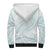 White Sunday Lotu Tamaiti Sherpa Hoodie Polynesian Wave Pastel Cyan - Polynesian Pride