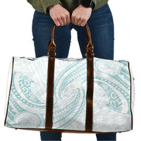 White Sunday Lotu Tamaiti Travel Bag Polynesian Wave Pastel Cyan LT9 Cyan - Polynesian Pride