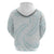 White Sunday Lotu Tamaiti Zip Hoodie Polynesian Wave Pastel Cyan - Polynesian Pride