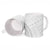 White Sunday Lotu Tamaiti Ceramic Mug Polynesian Wave Pastel Gray - Polynesian Pride