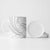 White Sunday Lotu Tamaiti Ceramic Mug Polynesian Wave Pastel Gray - Polynesian Pride