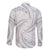 White Sunday Lotu Tamaiti Family Matching Off The Shoulder Long Sleeve Dress and Hawaiian Shirt Polynesian Wave Pastel Gray - Polynesian Pride