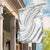 White Sunday Lotu Tamaiti Garden Flag Polynesian Wave Pastel Gray - Polynesian Pride