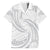 White Sunday Lotu Tamaiti Hawaiian Shirt Polynesian Wave Pastel Gray - Polynesian Pride