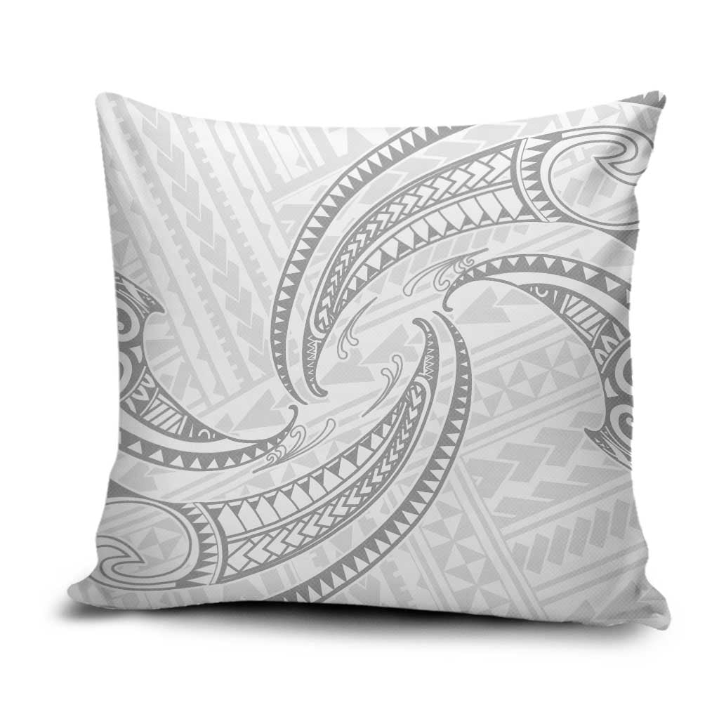 White Sunday Lotu Tamaiti Pillow Cover Polynesian Wave Pastel Gray LT9 Gray - Polynesian Pride