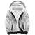 White Sunday Lotu Tamaiti Sherpa Hoodie Polynesian Wave Pastel Gray - Polynesian Pride
