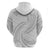 White Sunday Lotu Tamaiti Zip Hoodie Polynesian Wave Pastel Gray - Polynesian Pride