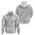White Sunday Lotu Tamaiti Zip Hoodie Polynesian Wave Pastel Gray - Polynesian Pride