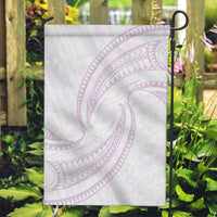 White Sunday Lotu Tamaiti Garden Flag Polynesian Wave Pastel Mauve LT9 Garden Flag Mauve - Polynesian Pride