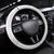 White Sunday Lotu Tamaiti Steering Wheel Cover Polynesian Wave Pastel Mauve - Polynesian Pride